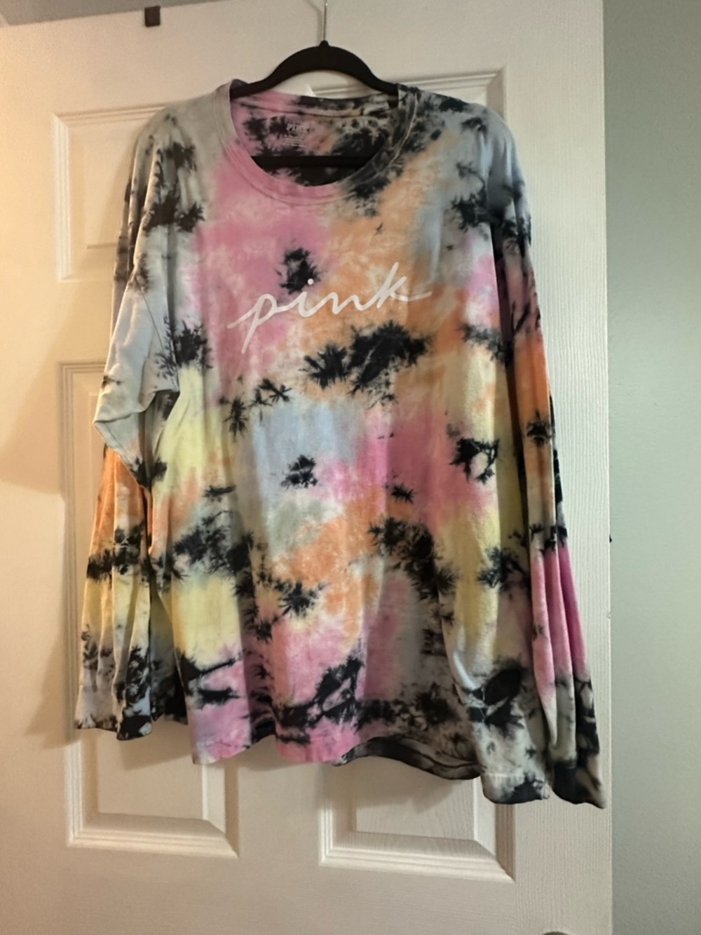PINK Victoria's Secret Tie-Dye Long Sleeve Tee - Multicolor